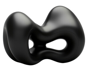 PNG Biomorphic black simplicity monochrome.