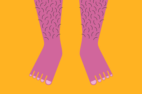 Male legs on the beach