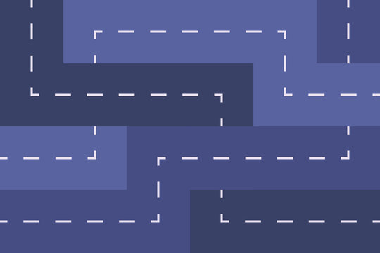Three intertwined roads