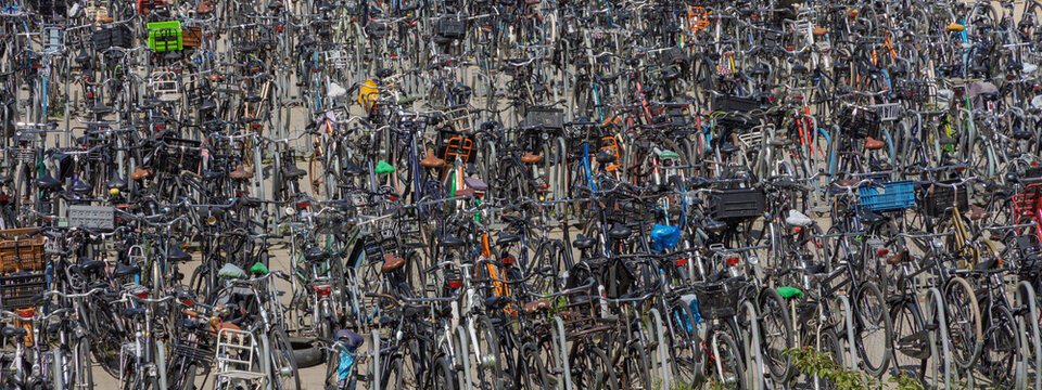 many bicycles