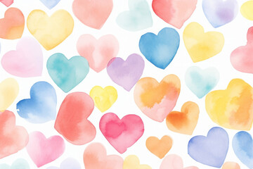 Colorful heart png overlay effect, transparent background