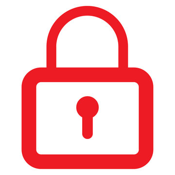 red padlock icon