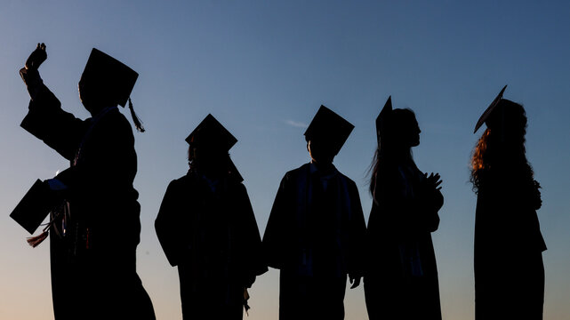Young People Graduating