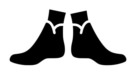 Obraz premium Legs with tattoos minimalist black and white icon