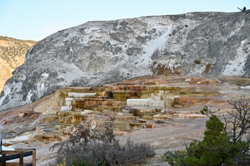 Yellowstone. Mammoth Hot Springs Terraces. 