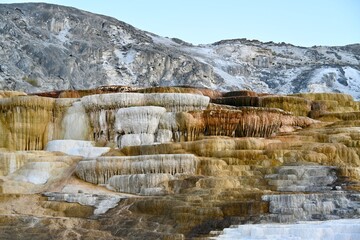 Yellowstone. Mammoth Hot Springs Terraces. 