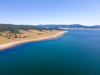 Summer view of Batak Reservoir, Bulgaria