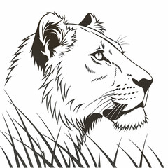 Lion Head Vector Logo Design