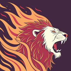 Lion Head Vector Logo Design
