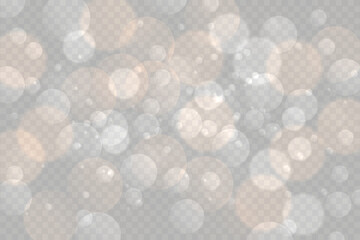 Abstract glowing circles with soft focus for elegant graphic design