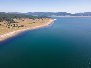 Summer view of Batak Reservoir, Bulgaria