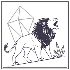 Lion Head Vector Logo Design