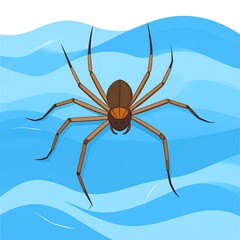 Spider on water