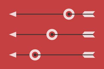 Three arrows pierced eyes