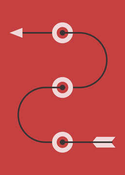 Poster with eyes pierced by arrow