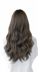 Naklejka premium Portrait of a Young Woman with a Short, Wavy Bob