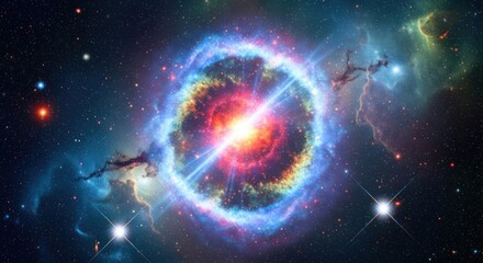 Obraz premium Spectacular Supernova Remnant in Outer Space