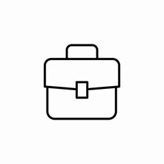 workplace briefcase icon sign vector