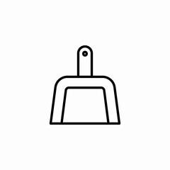 Fototapeta premium litter scoop icon sign vector