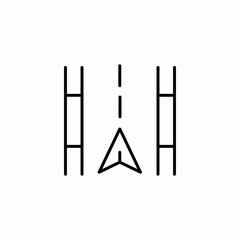 street navigation icon sign vector