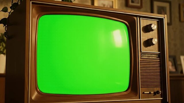 70's unknown vintage television table 70s vintage television | Premium AI-generated image