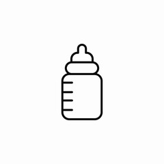 Obraz premium baby bottle icon sign vector
