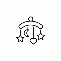crib hang icon sign vector