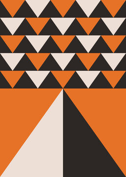 Poster with abstract triangles