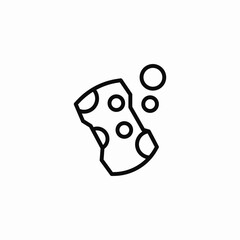 sponge bubbles icon sign vector