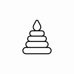 stack toy icon sign vector