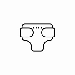 toddler undergarment icon sign vector