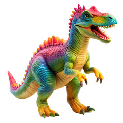 Fototapeta premium dinosaur toy isolated on white
