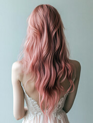 Fototapeta premium Rose Gold Hair Waves