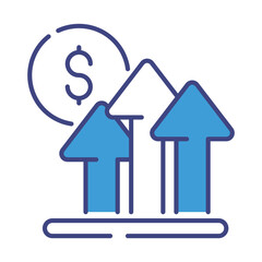 Profit icon vector