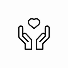 donation care icon sign vector