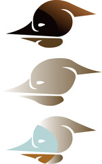 MODERN BIRD HEAD WITH STYLISH AND MINIMALIST DESIGN