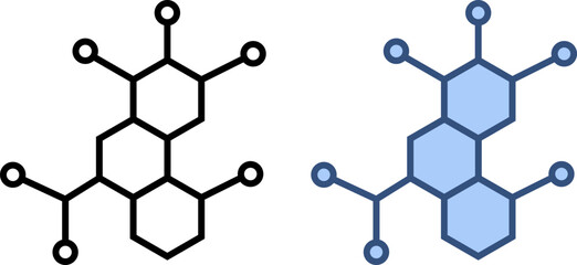 Enzymes Icon Vector Illustration | Biology, Chemistry and Medical Symbol Design
