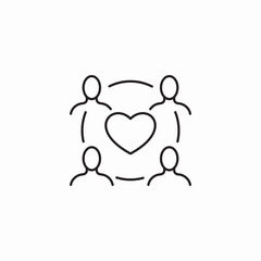 community love icon sign vector