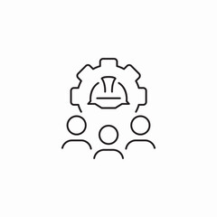 engineering group icon sign vector