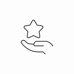 giving rating icon sign vector