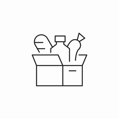grocery package icon sign vector