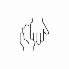 support gesture icon sign vector