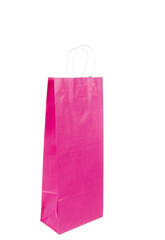 red shopping bag isolated on white