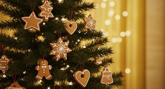 Christmas Gingerbread Tree Ornaments
