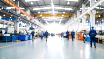 Fototapeta premium Blurred factory interior