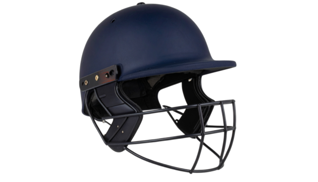 Cricket Helmet PNG, Realistic Protective Sports Gear with Grill, Transparent Background, Outdoor Game and Safety Equipment