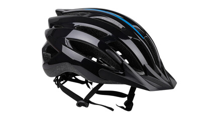 Fototapeta premium Cyclist Helmet PNG, Realistic Bicycle Safety Gear, Transparent Background, Sports and Outdoor Equipment