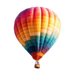Fototapeta premium Colorful hot air balloon against black background (1)
