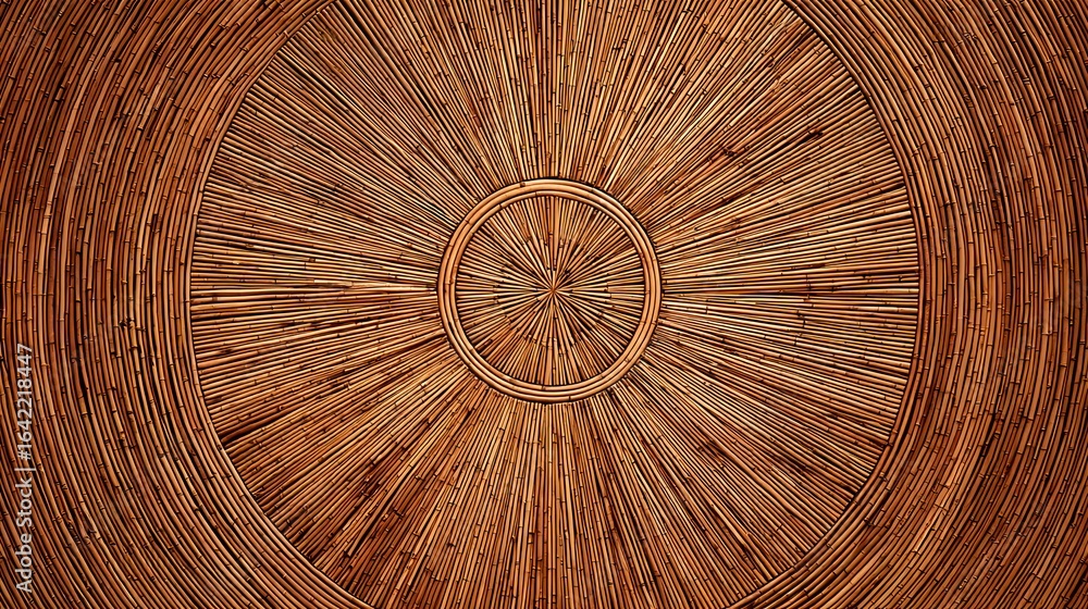 Aufkleber decorative wood grain pattern with circular design and natural texture for artistic background and i