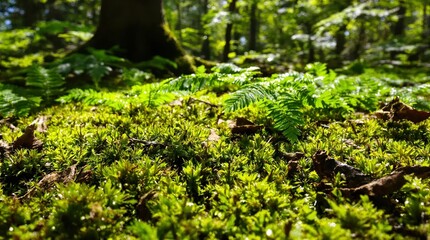Fototapeta premium moss on the tree
